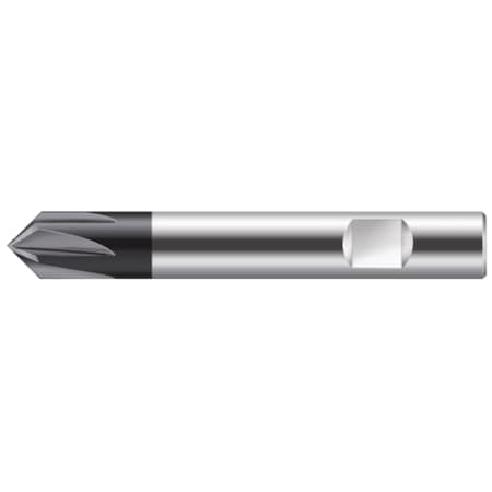 Walter Metric 60 Degree solid carbide chamfer mill, MC500-10.0W4L-WJ30TF, 10 mm dia MC500-10.0W4L-WJ30TF